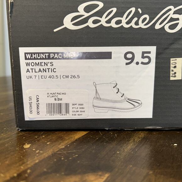 Eddie Bauer Hunt Pack Womens Mid Atlantic Blue Duck Rain Boots Size US 9.5 NIB - Picture 13 of 13